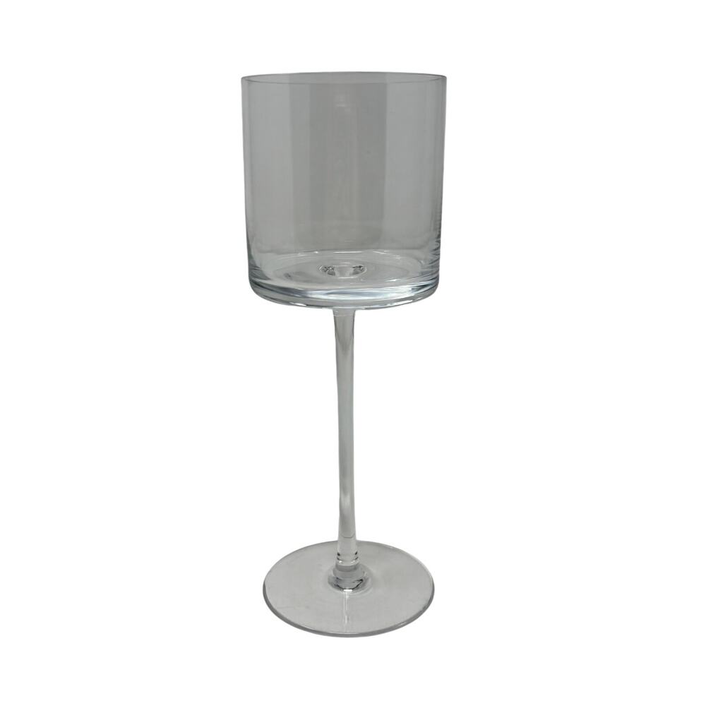 Calvin Klein Hampshire White Wine Glass 7.75" Blown Glass Rare Discontinued